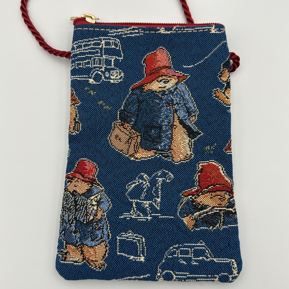 Paddington Bear Signare Tapestry Crossbody Phone Bag Mini Purse Blue - Picture 2 of 13